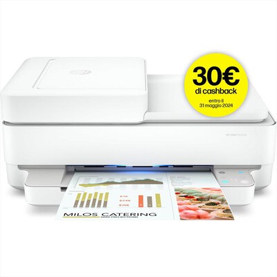 HP - Envy 6430e Wifi 9 mesi d'inchiostro con Hp+-Bianca