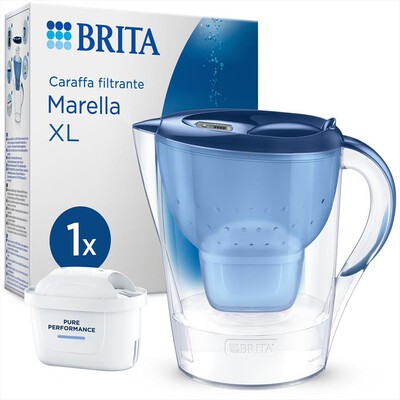 BRITA - Caraffa filtrante MARELLA XL MXPRO-Blu/trasparente