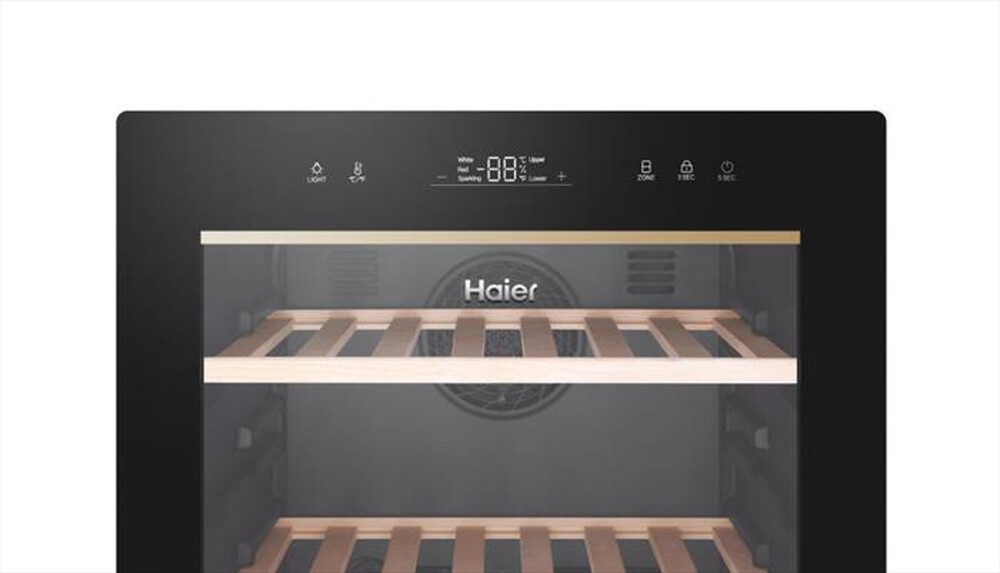 "HAIER - Cantinetta HWS79GDG Classe G 77 bottiglie-Nero"