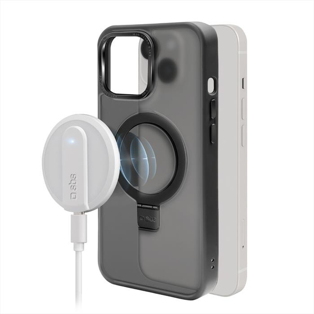 "SBS - Cover Stand Mag TEMAGCOVSTIP1561K per iPhone 15-Nero"