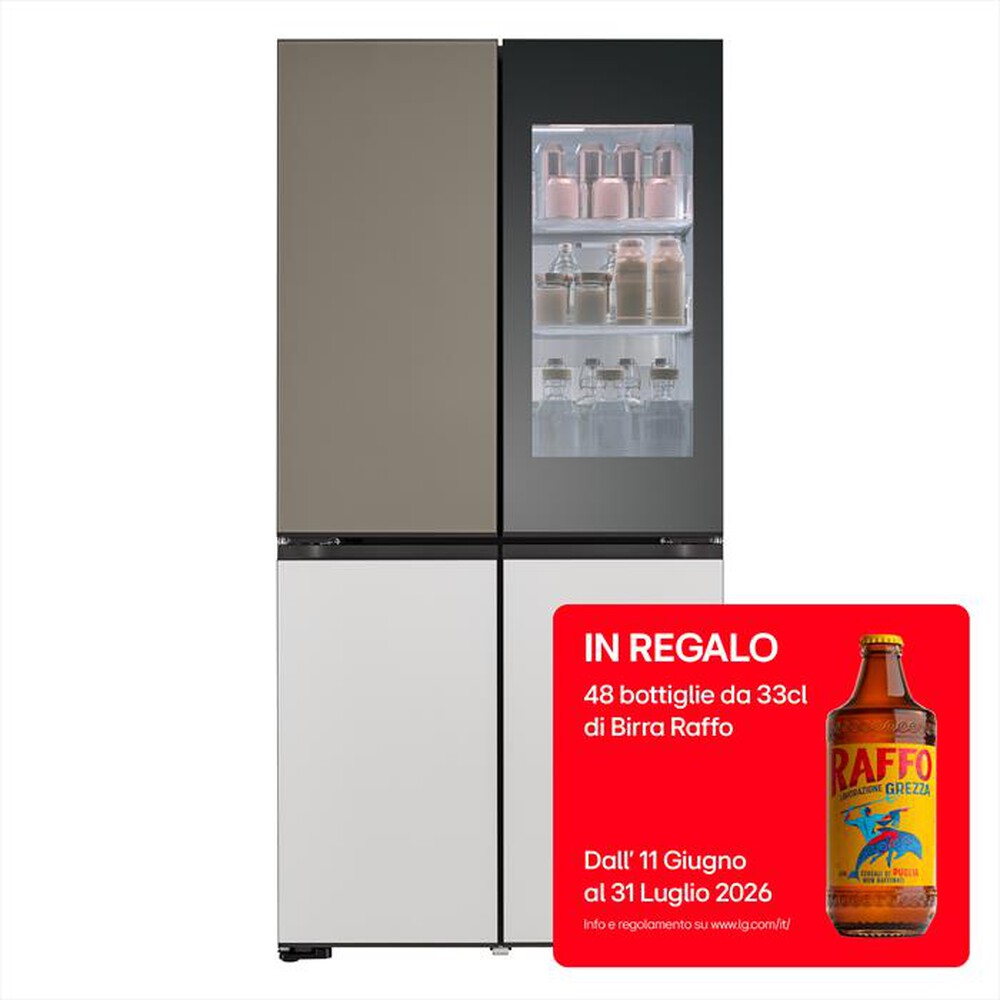 Immagine del prodotto LG - Frigorifero 4 porte GMV960NNME Classe E 617L-Multicolour