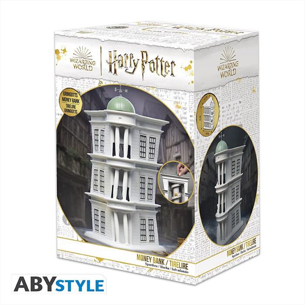"ABYSSE - HARRY POTTER Salvadanaio GRINGOTT-bianca"