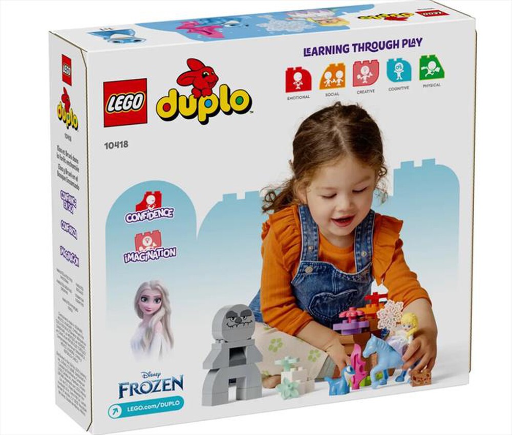 "LEGO - DUPLO Elsa e Bruni nella foresta incantata - 10418-Multicolore"