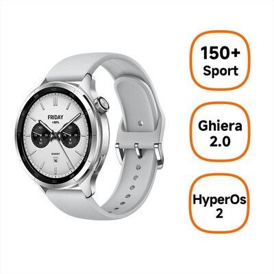 XIAOMI - XIAOMI WATCH S4 SILVER-Silver