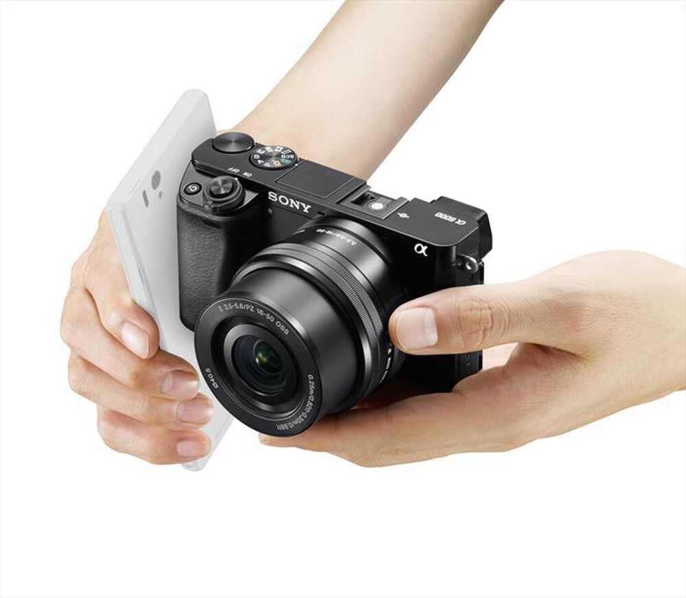 "SONY - Alpha ILCE6000LB-black"