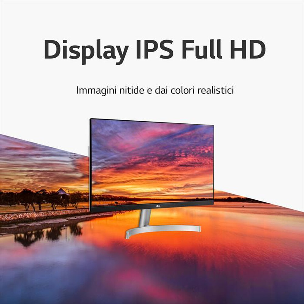 "LG - Monitor LED FHD 27\" 27MK60MP-W.AEU-Bianco"