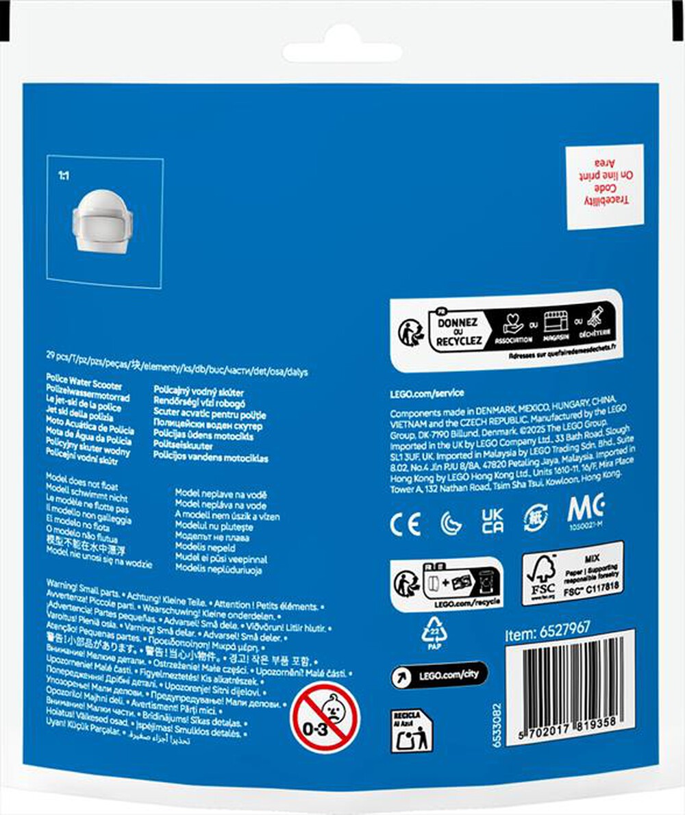 Immagine del prodotto LEGO - RECRUITMENT BAGS Jet ski della polizia 30693