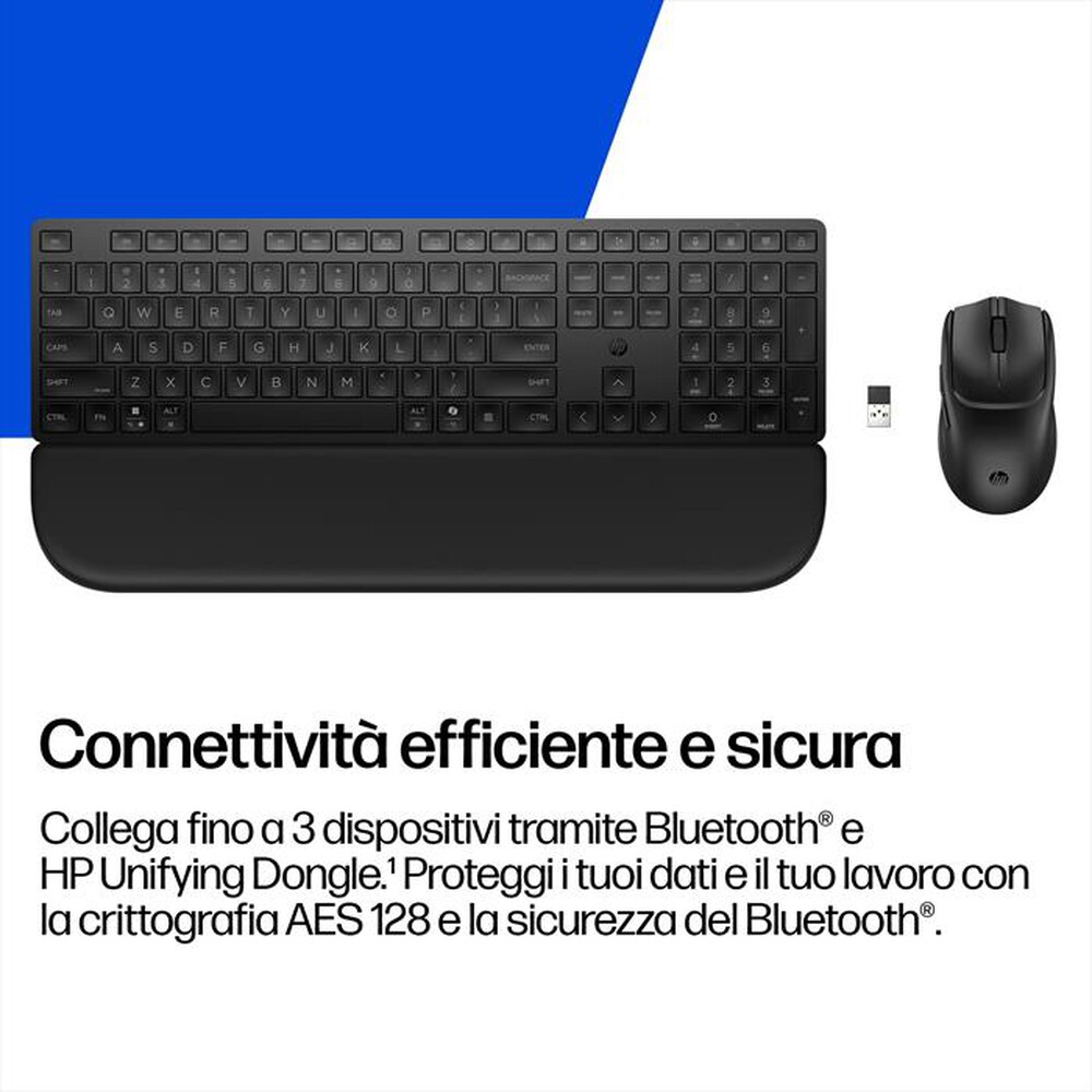 Immagine del prodotto HP - COMBO TASTIERA E MOUSE 580C-Nero