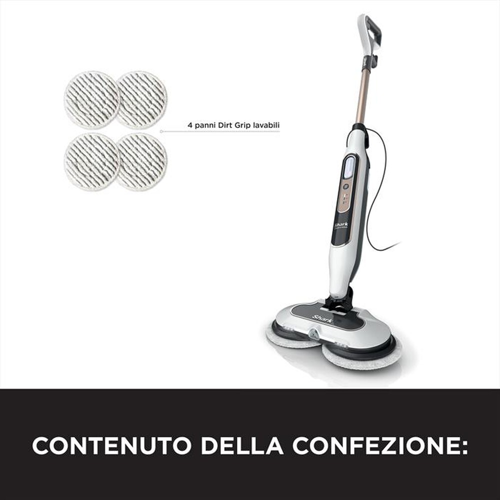 "SHARK - Scopa a vapore STEAM MOP CON STEAM BLASTER S8201EU-Bianco"
