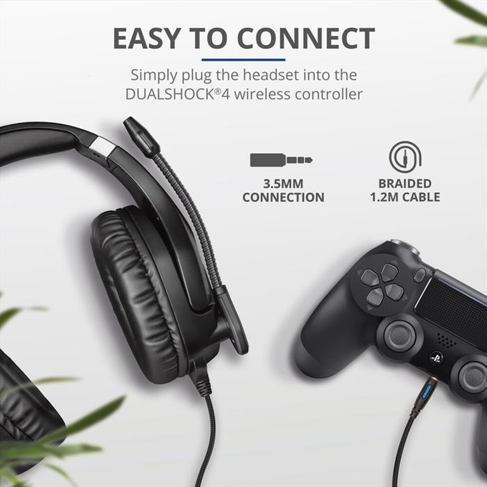 "TRUST - GXT 488 FORZE PS4 HEADSET BLACK-Black/Blue"