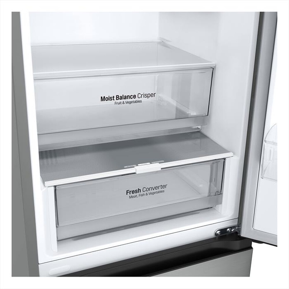 "LG - Frigorifero combinato GBV3100CPY Classe C 344L-Argento"