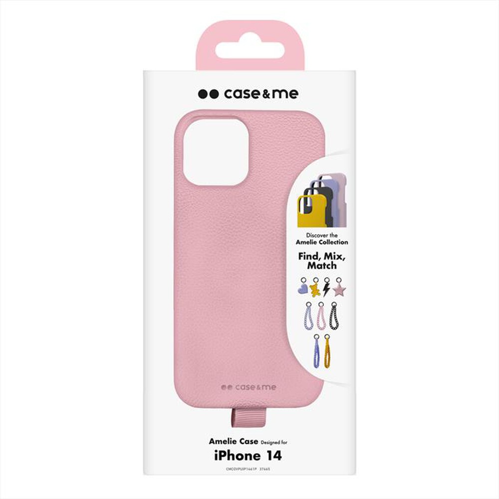 "CASEME - Cover ecoleather CMCOVPUIP1461P per iPhone 14-Rosa"