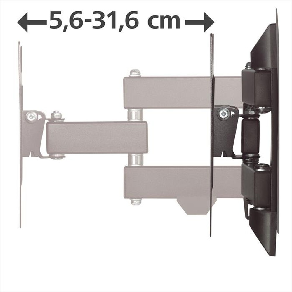 "HAMA - Supporto LCD Full Motion, 20KG, 2X2-Nero"