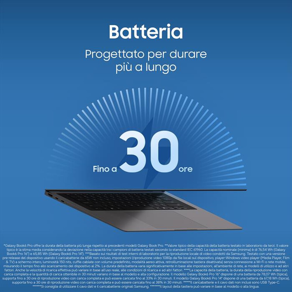 Immagine del prodotto SAMSUNG - Notebook GALAXY BOOK6 PRO 14"-Gray