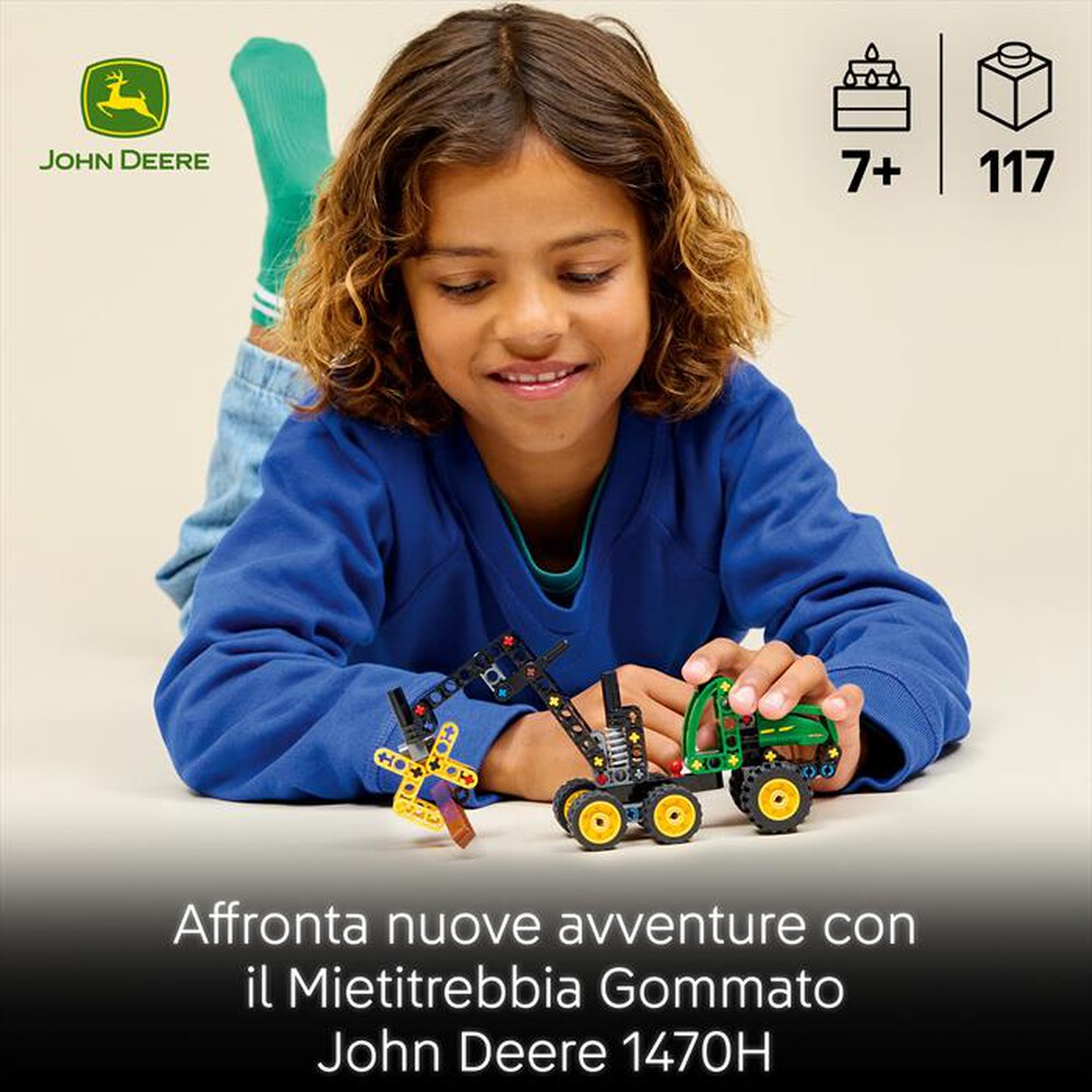 Immagine del prodotto LEGO - TECHNIC Mietitrebbia gommato John Deere - 42218-Multicolore