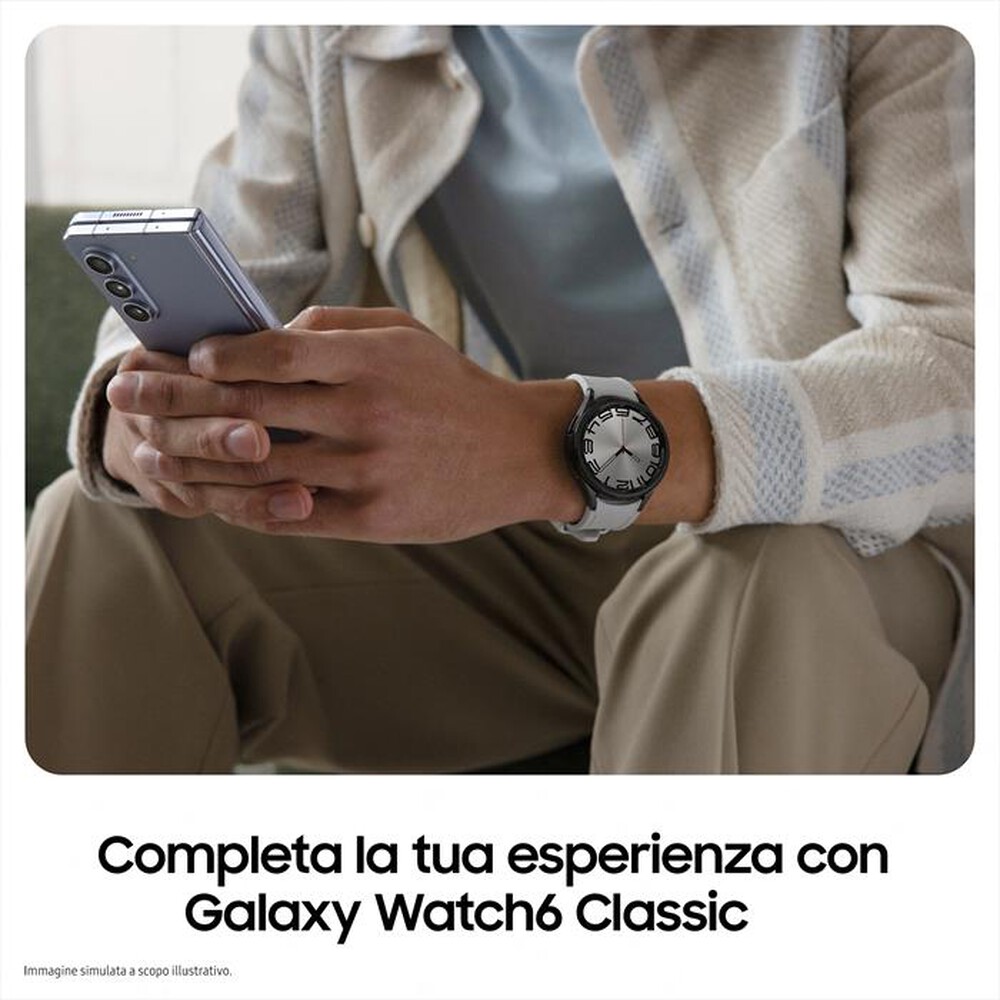 "SAMSUNG - Galaxy Watch6 Classic 47mm-Silver"