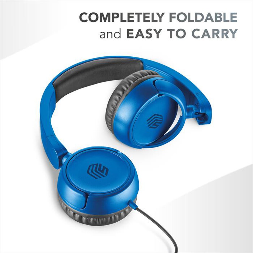 Immagine del prodotto CELLULARLINE - Cuffie a padiglione chiuso MUSICSOUNDFULLCB-Blu