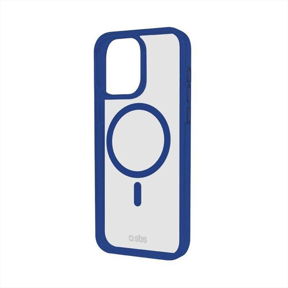 "SBS - Cover Mag per iPhone 15 Plus TEMAGCOLIP1567B-Trasparente/Blu"