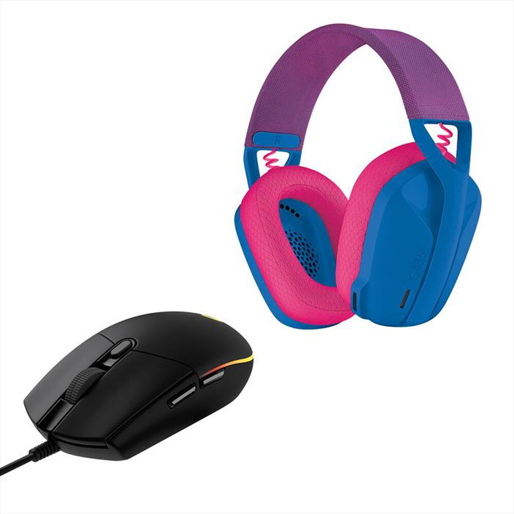 "LOGITECH - Cuffie gaming G435 LIGHTSPEED-Bianco/Nero"