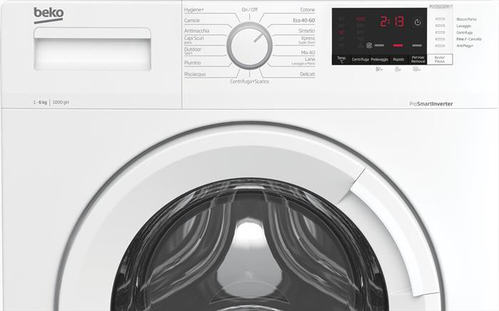 "BEKO - Lavatrice WUXS61032WI-IT 6 Kg Classe D-Bianco"