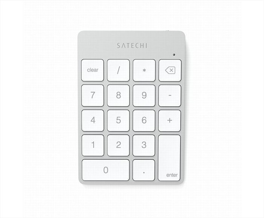 "SATECHI - TASTIERINO NUMERICO WIRELESS IN ALLUMINIO-argento"