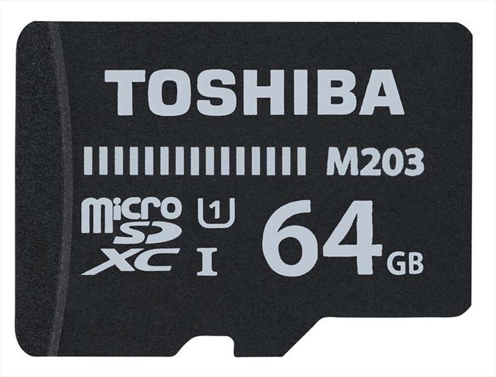 "TOSHIBA - MicroSD 64GB 100MB/S U1 CL164-Nero"