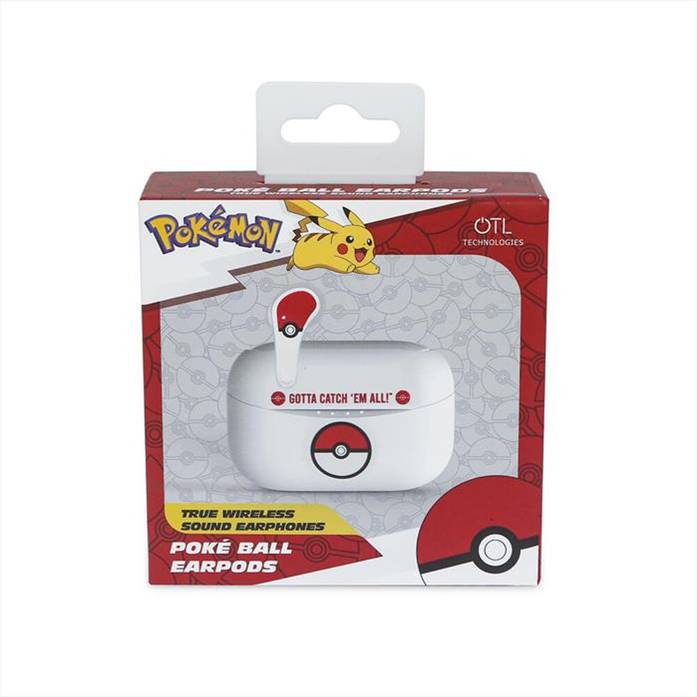 "OTL - Auricolari Bluetooth POKEMON POKEBALL EARPODS-WHITE RED"