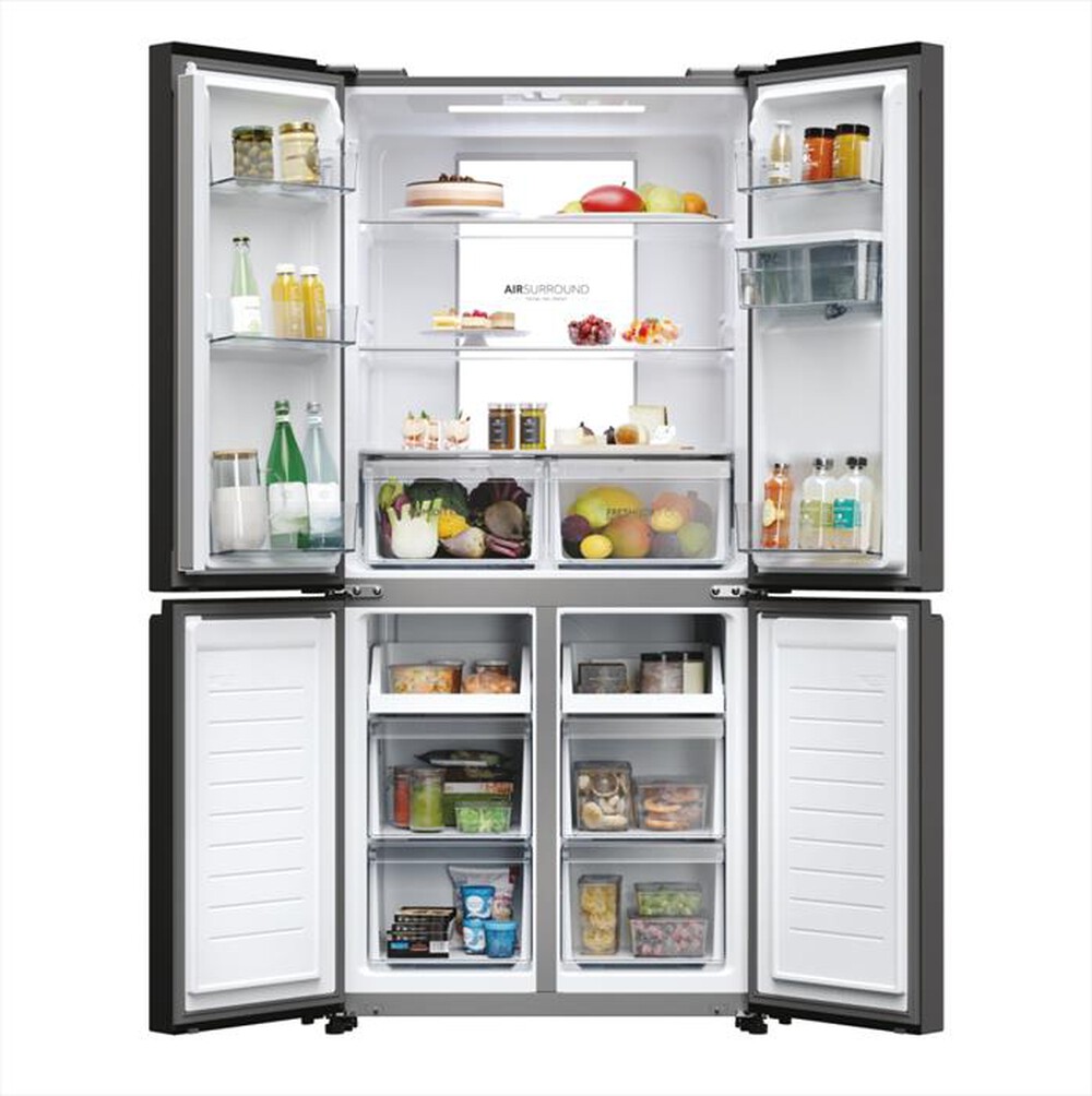 "HAIER - Frigorifero 4 porte HCR7818DWPT Classe D 467 lt-Black"