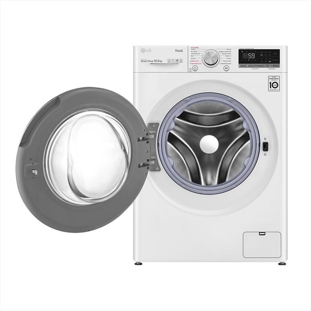 "LG - Lavatrice F4WV510S0E.ABWQWIS 10,5 Kg Classe B-White"