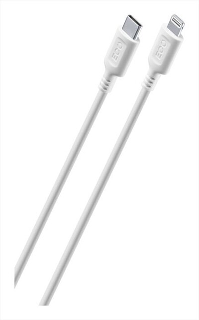CELLULARLINE - Cavo da USB-C a Lightning ECOUSBDATAC2L1MW-Bianco