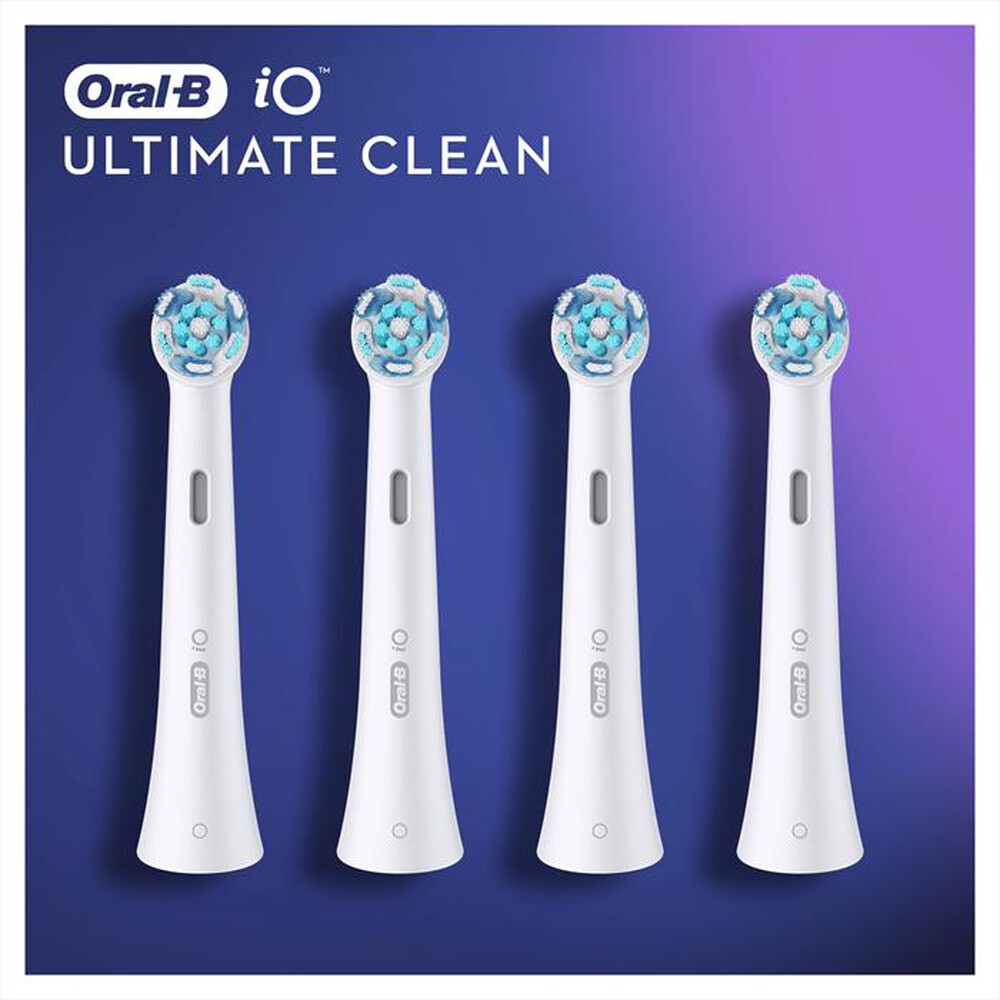 "ORAL-B - IO Testine di ricambio ULTIMATE CLEAN. 4 PEZZI-BIANCO"