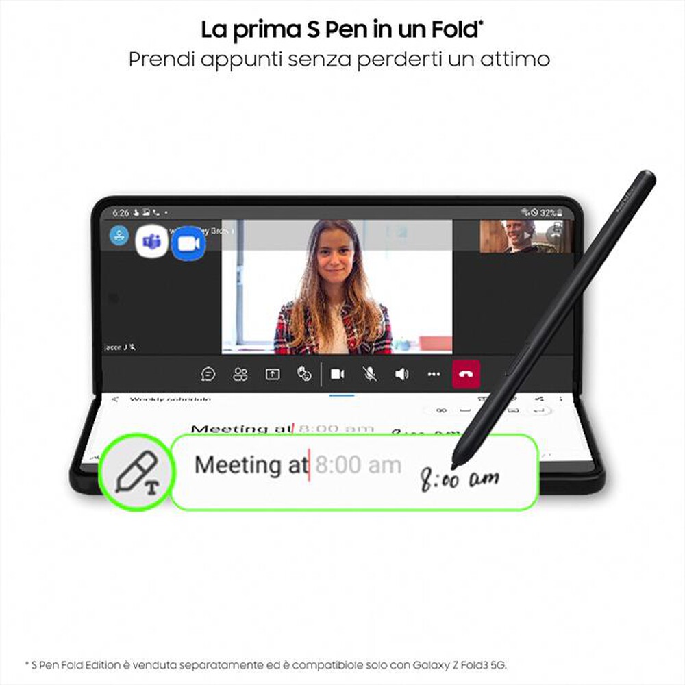 Immagine del prodotto SAMSUNG - GALAXY Z FOLD3 5G 256 GB-Phantom Black