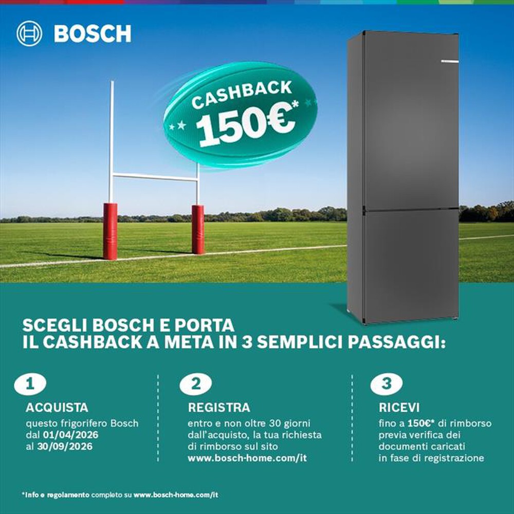 Immagine del prodotto BOSCH - Frigorifero Combinato KGN49OCAF Classe A 203x70 cm-Acciaio