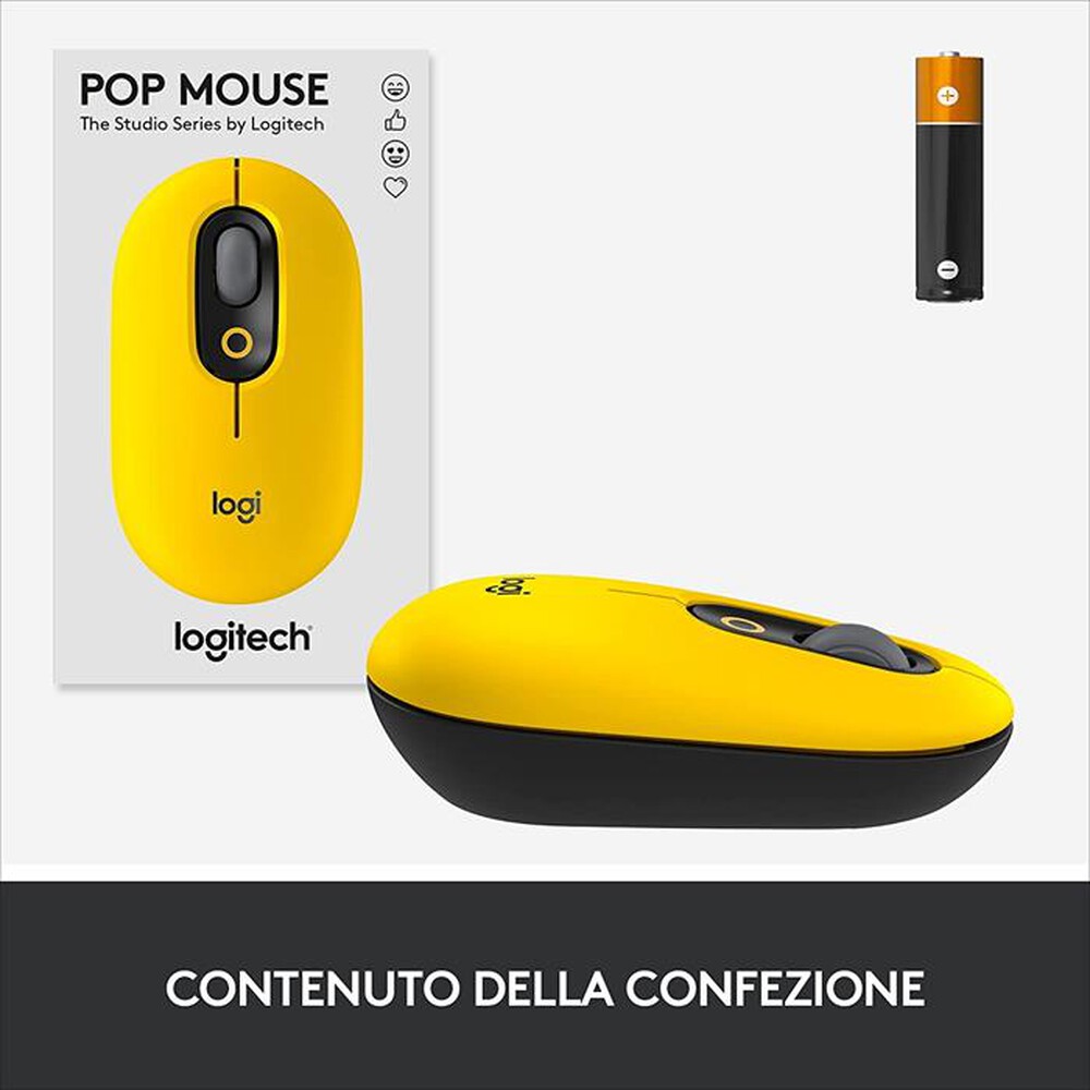 "LOGITECH - POP Mouse-Giallo"