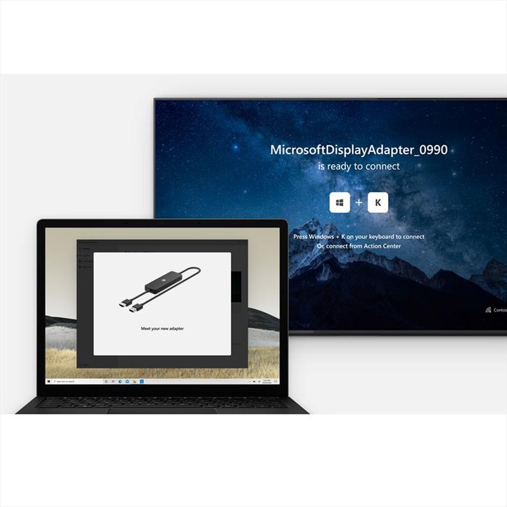 "MICROSOFT - ADATTATORE WIRELESS PER DISPLAY V3-Nero"