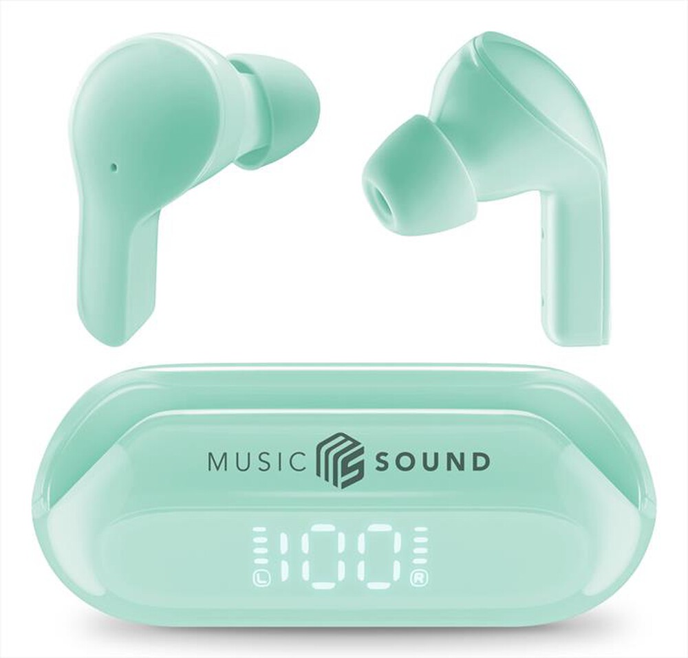 Immagine del prodotto CELLULARLINE - Auricolare bluetooth BTMSTWSSLIDEG-Verde