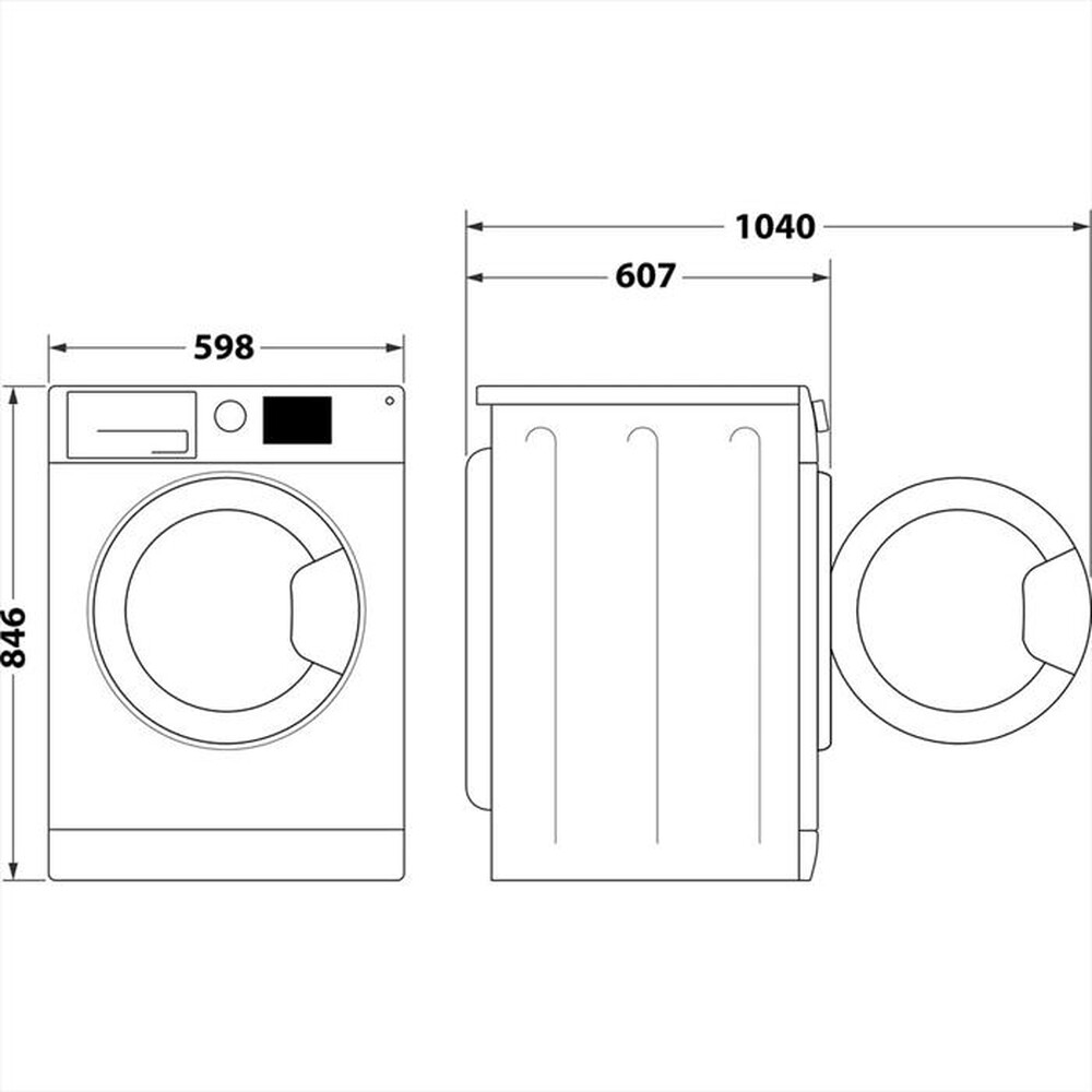 Immagine del prodotto HOTPOINT ARISTON - Asciugatrice 9KG SLIM HPT 93D BS IT CLASSE D-Bianco