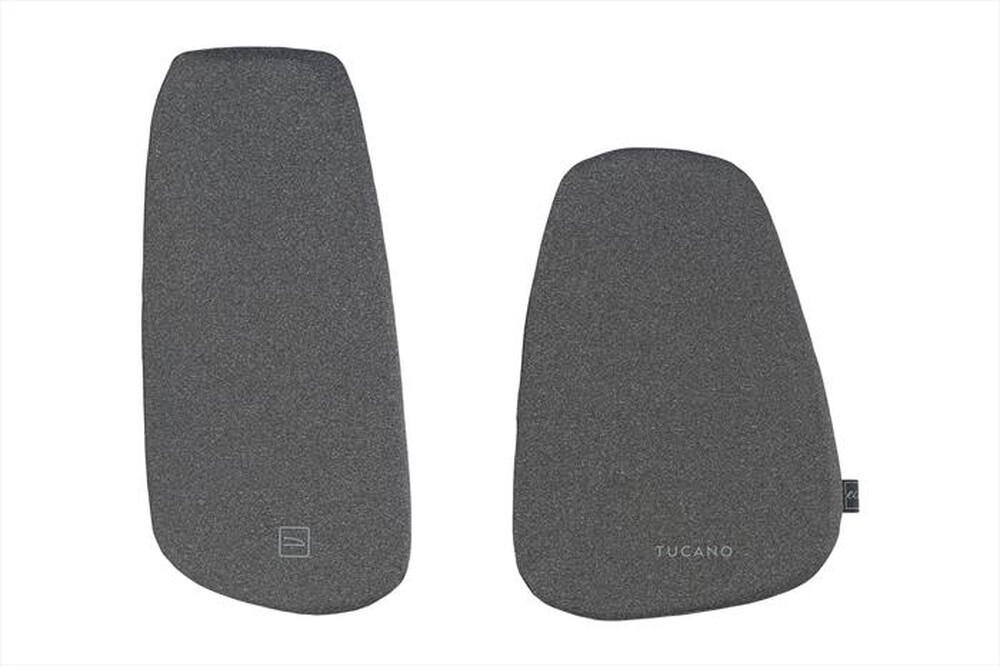 "TUCANO - Coppia di cuscinetti poggia braccio STONE-Nero"