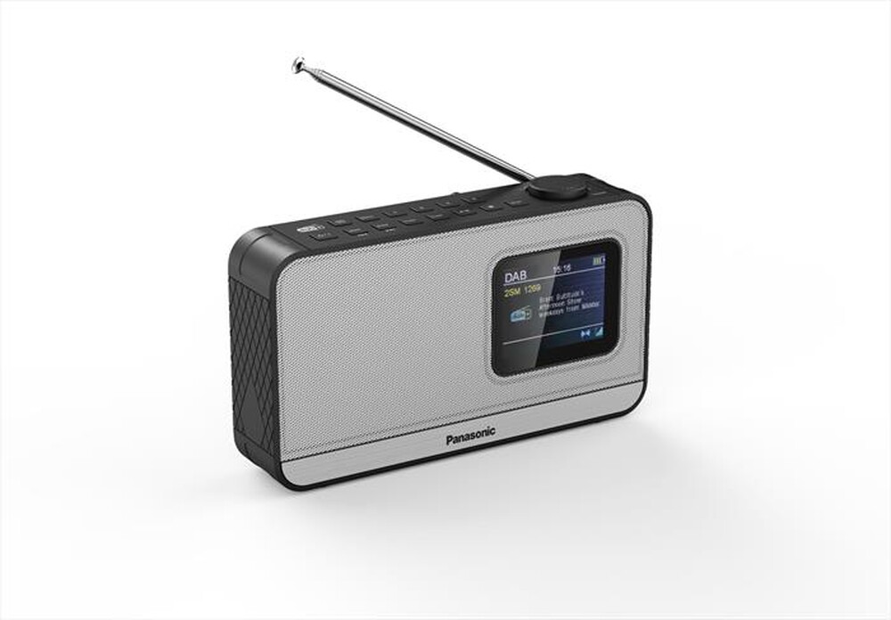 Immagine del prodotto PANASONIC - Radio Portatile FM/DAB+, Bluetooth RF-D15-SIlver/Nero
