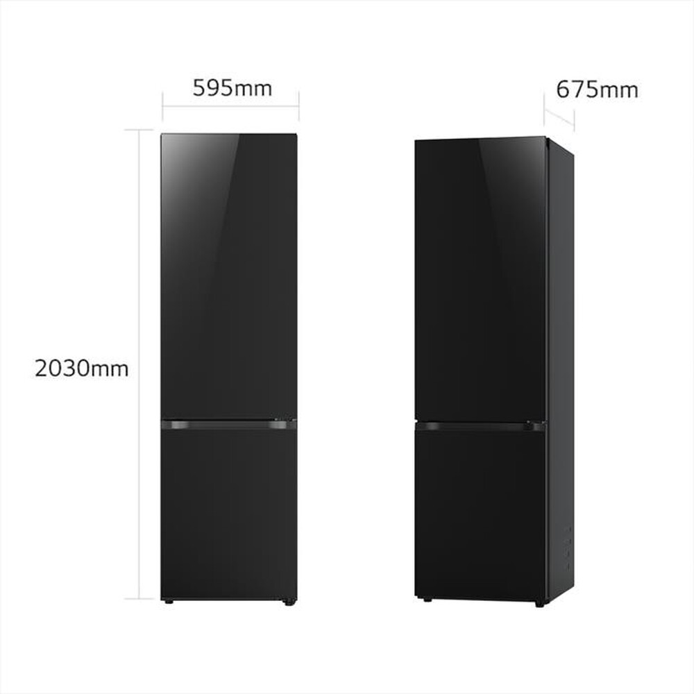 "LG - Frigorifero combinato GBB72BM9DQ Classe D 387L-Nero"
