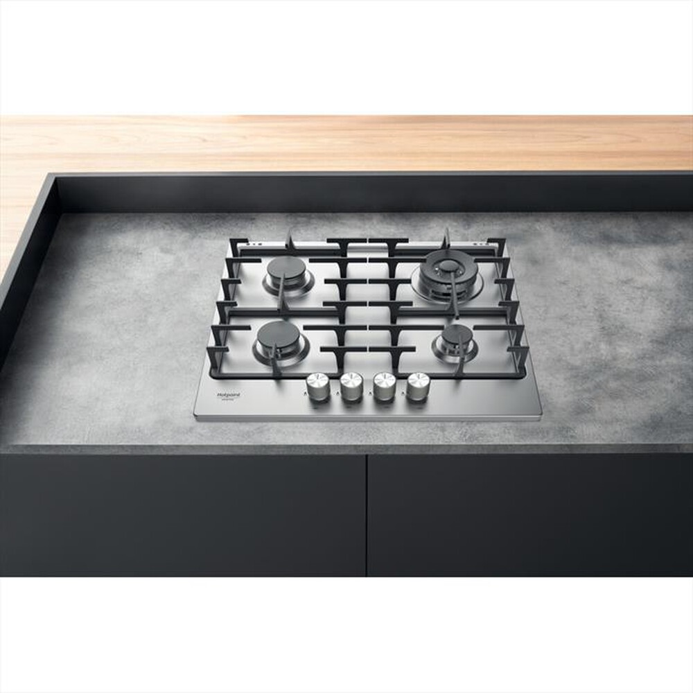 "HOTPOINT ARISTON - Piano cottura a gas PPH 60G D/IX HOB OA 4 fuochi"