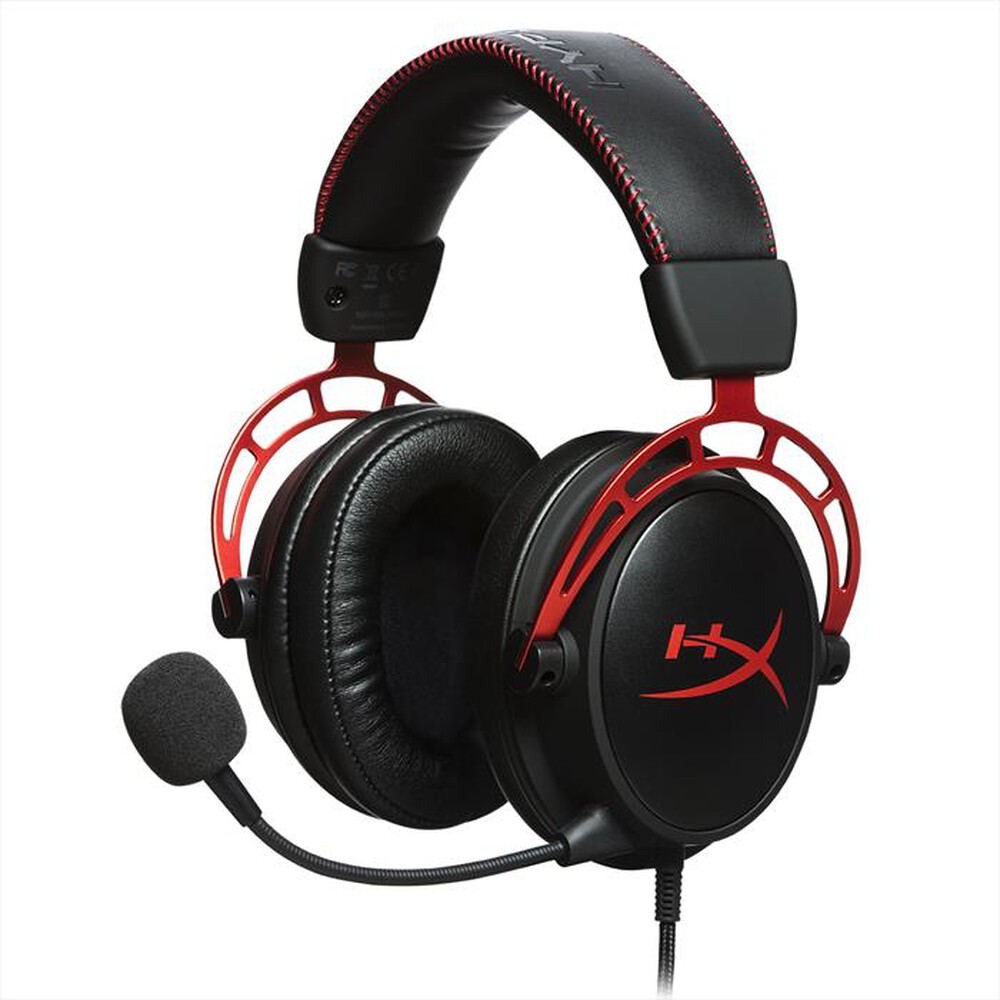 "HYPERX - Cuffia PC CLOUD ALPHA-Nero e Rosso"