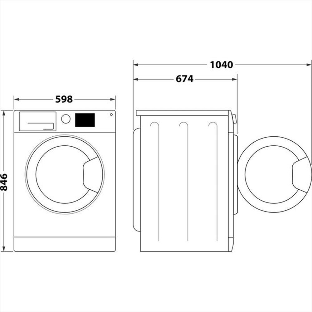 Immagine del prodotto WHIRLPOOL - Asciugatrice C WD 96M WBS IT 9Kg Classe A-Bianco