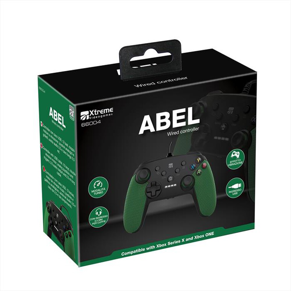 "XTREME - ABEL WIRED CONTROLLER-NERO/VERDE"