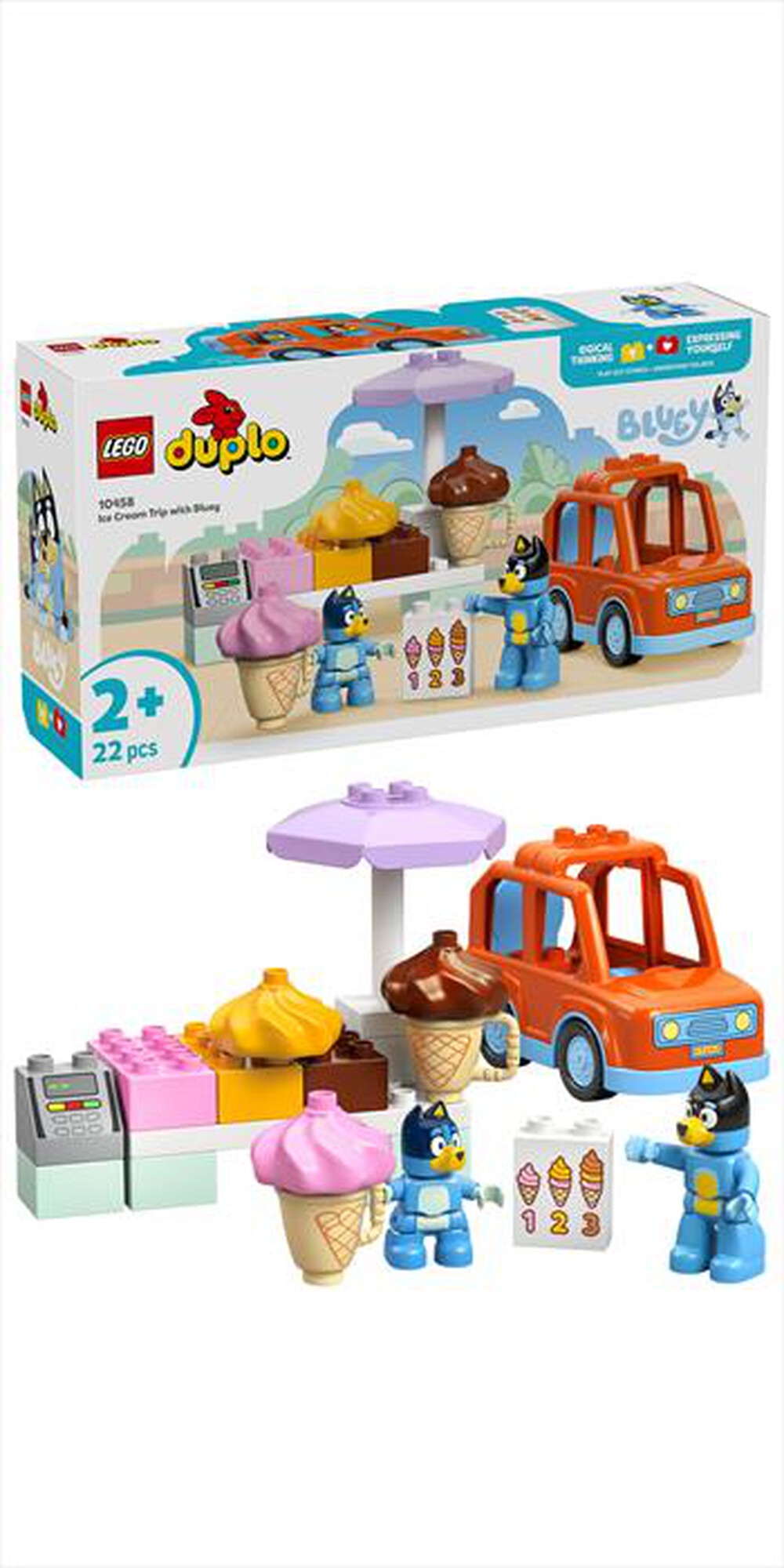 Immagine del prodotto LEGO - DUPLO BLUEY Visita alla gelateria di BLUEY 10458