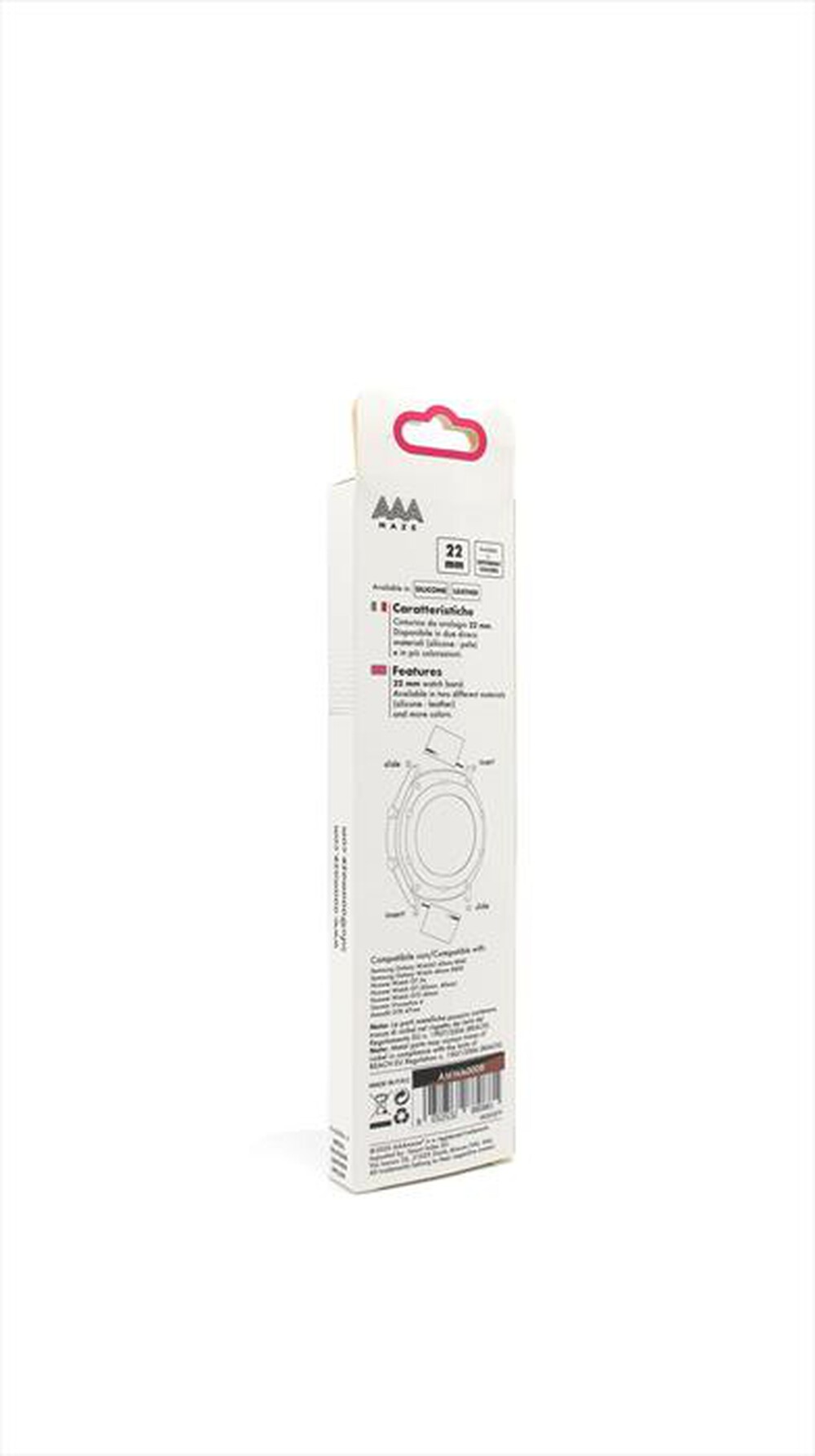"AAAMAZE - CINTURINO IN PELLE 22 MM MARRONE-Marrone"
