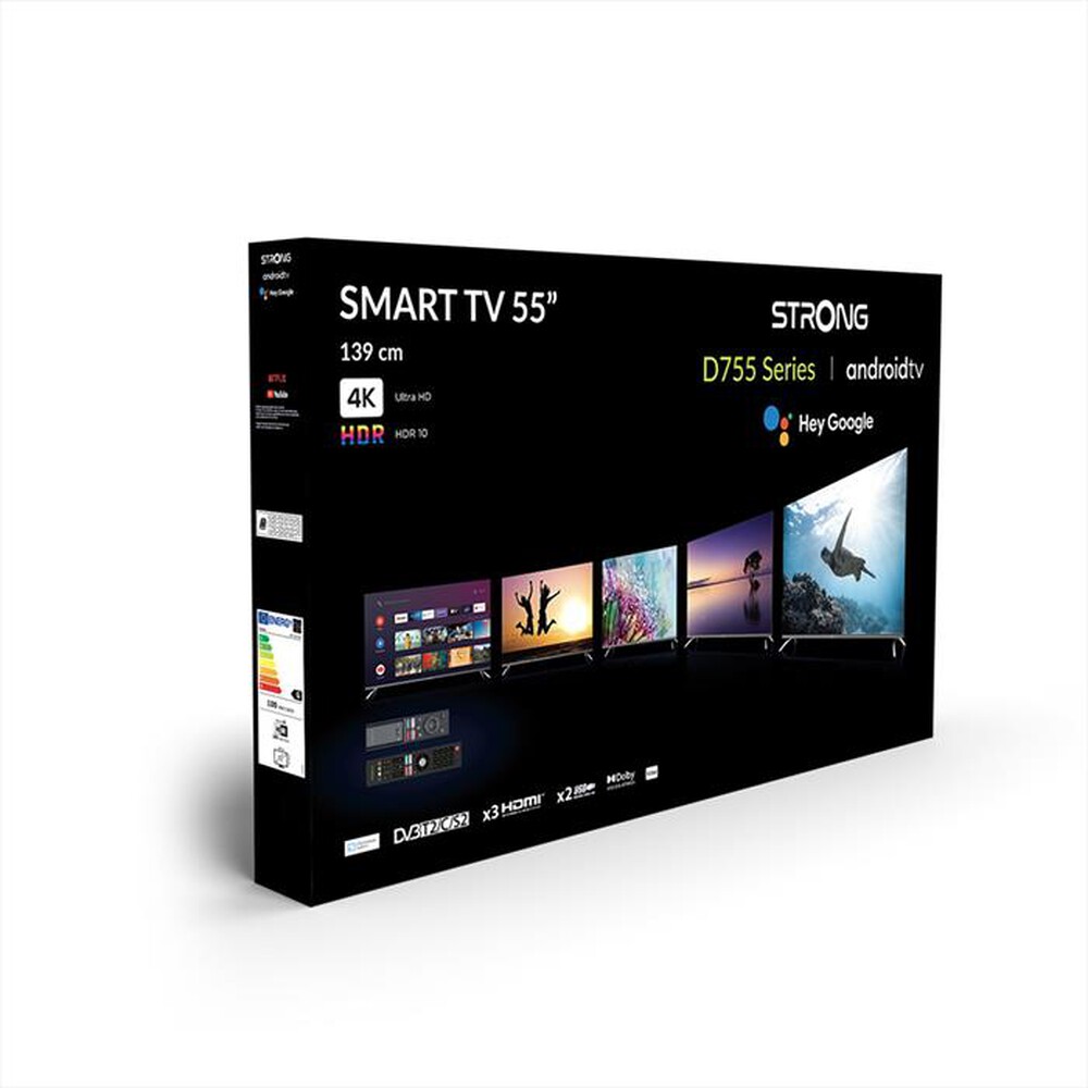 "STRONG - Smart TV LED UHD 4K 55\" SRT55UD7553-argento"