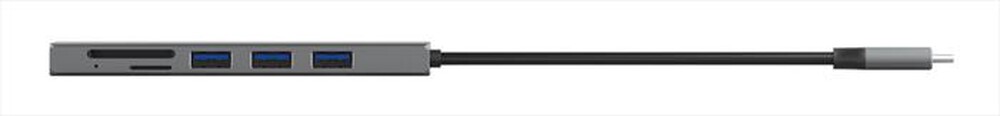 "TRUST - HALYX FAST USB-C HUB & CARD READER-Grey"