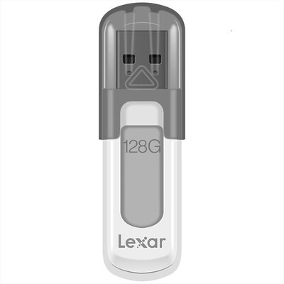 LEXAR - Memoria 128 GB JUMPDRIVE V100 USB 3.0-Grigio/Bianco
