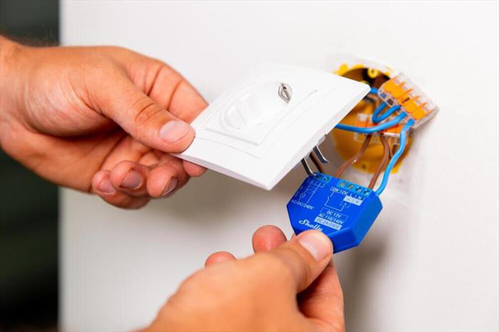 Immagine del prodotto SHELLY - Dispositivo automazione domestica PLUS1 - TWO PAC-blu